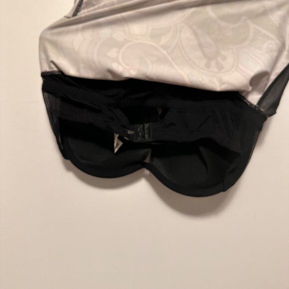 ATHLETA Tear Away B 4 U Play Paisley Underwire Bra Cup Tank Top Swim 36C Tankini - Picture 6 of 9